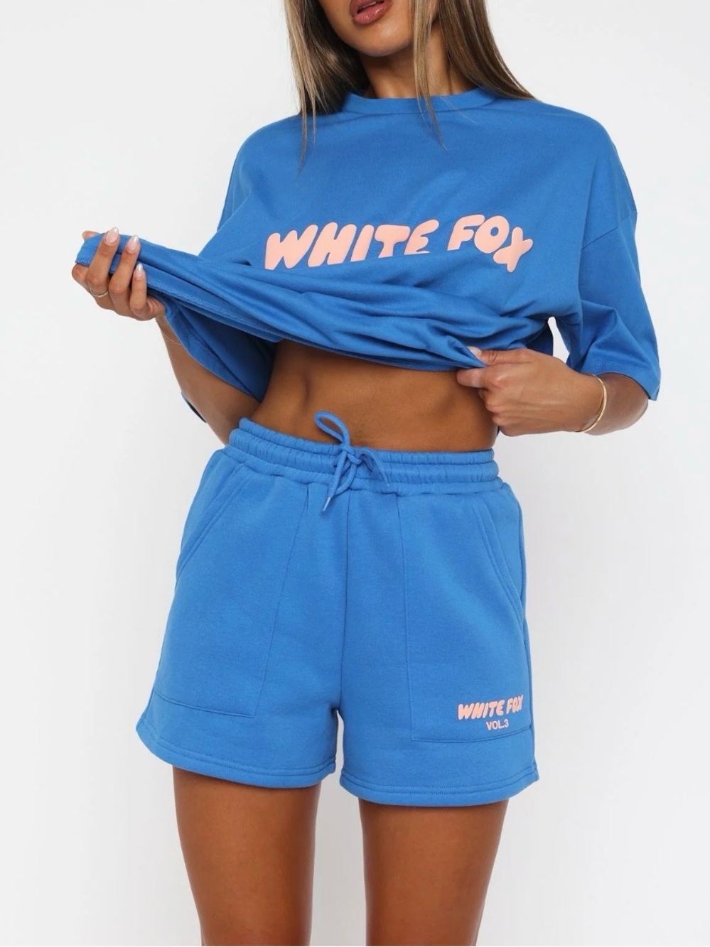 White Fox Offstage Lounge Matching Set Azure Size M
